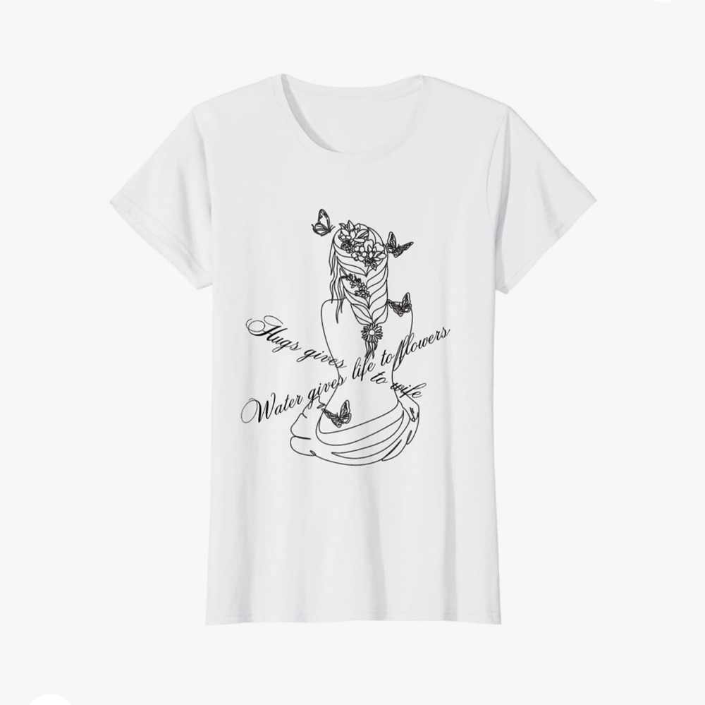 huges gives life to wife. Gift For wife. T-Shirt